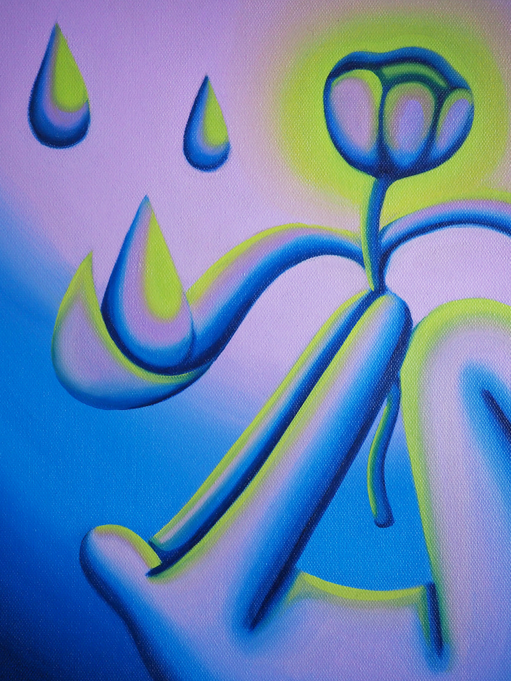 Painting by Jocelyn Tsaih titled "Regenerating" - 3.