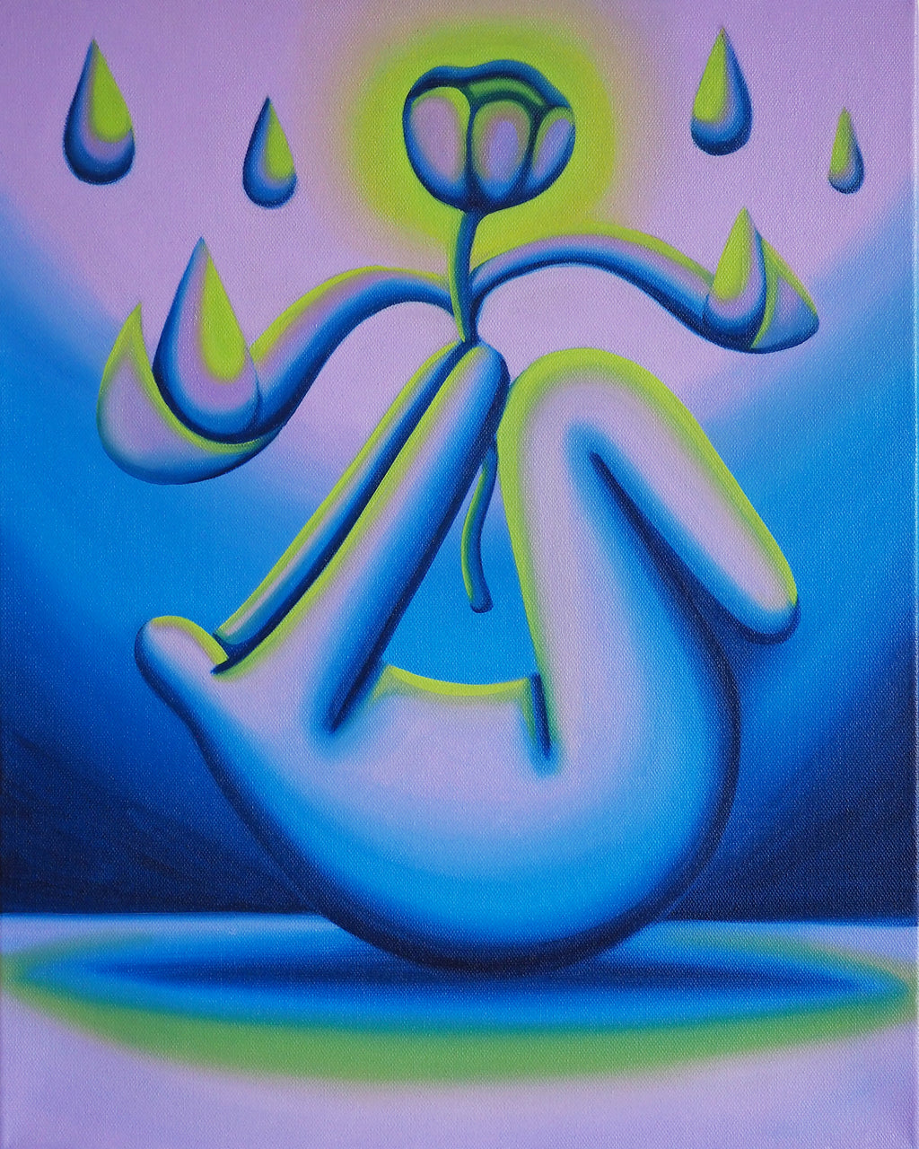 Painting by Jocelyn Tsaih titled "Regenerating" - 2.