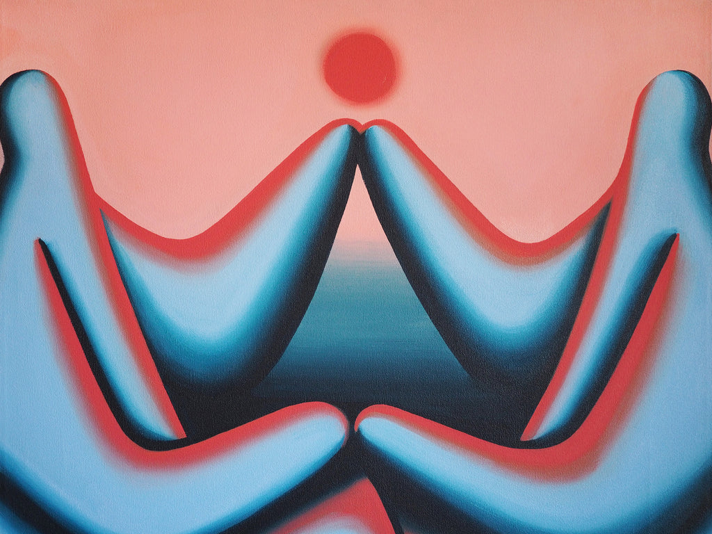 Painting by Jocelyn Tsaih titled "Where Do You End, Where Do I Begin" - 3.