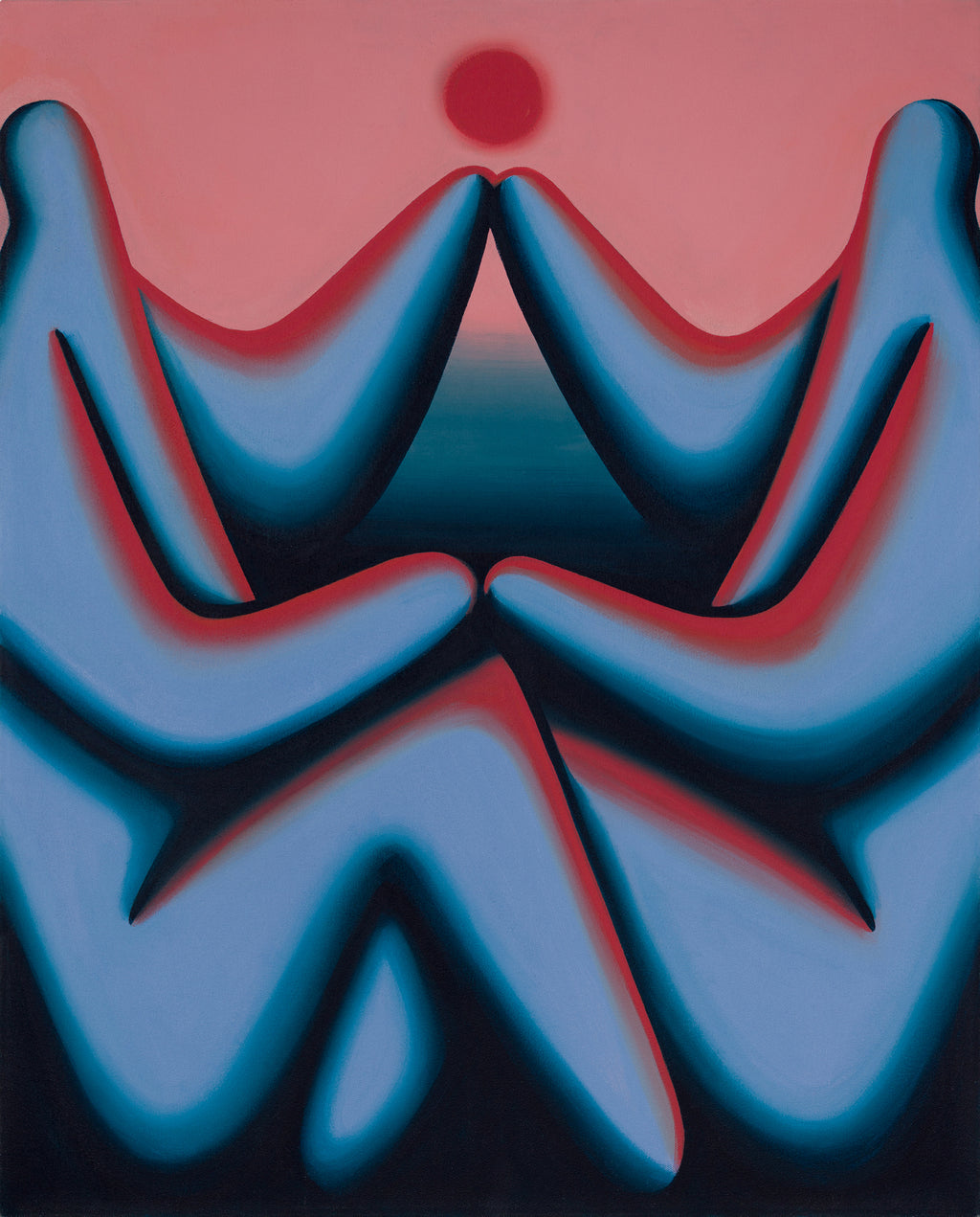 Painting by Jocelyn Tsaih titled "Where Do You End, Where Do I Begin" - 2.