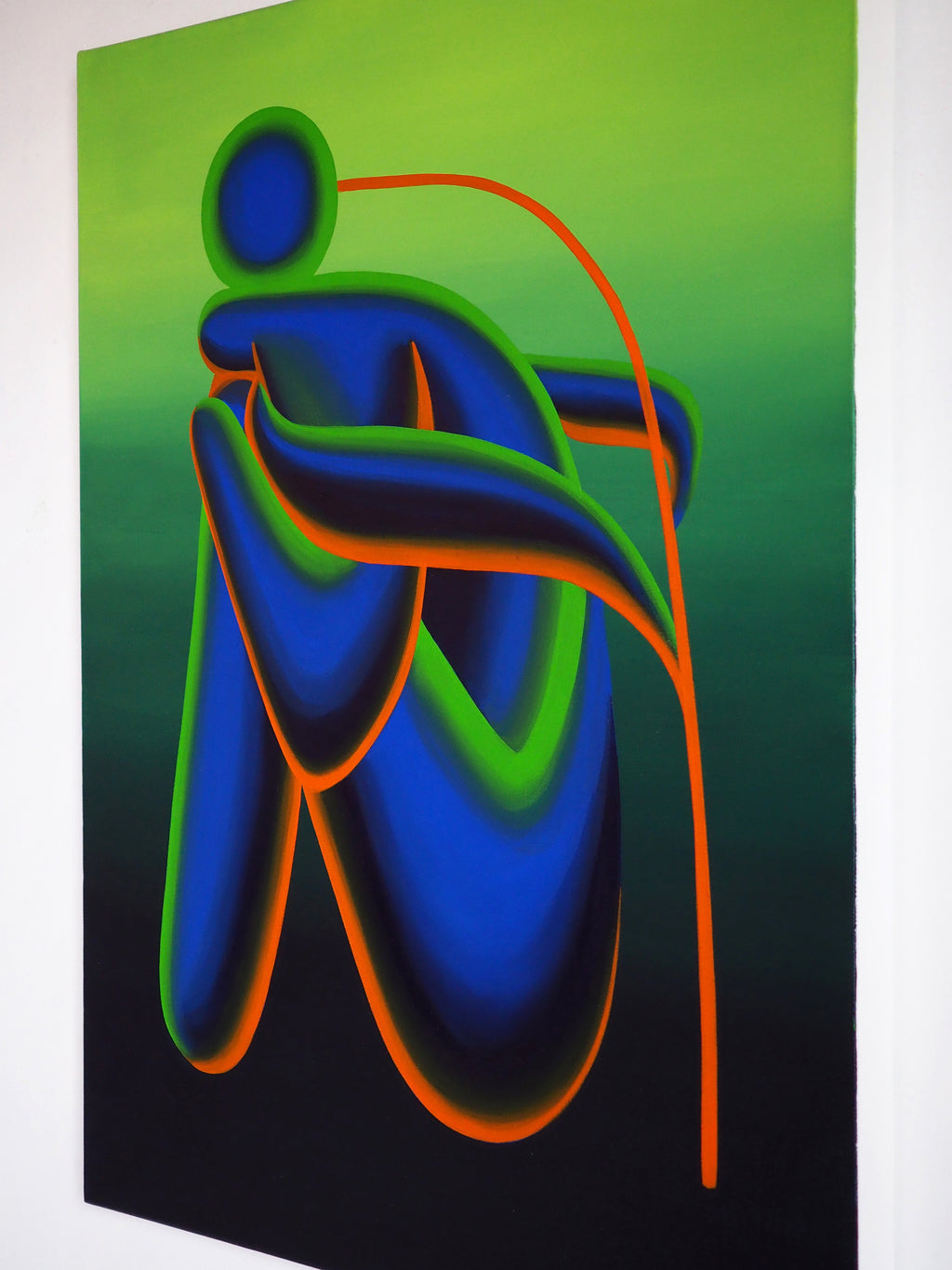 Painting by Jocelyn Tsaih titled "Winter Solace" - 4.