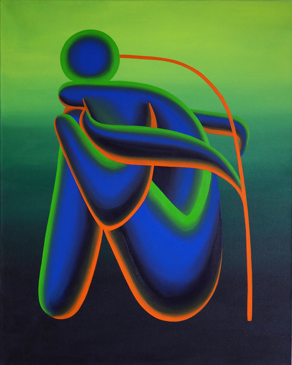 Painting by Jocelyn Tsaih titled "Winter Solace" - 2.
