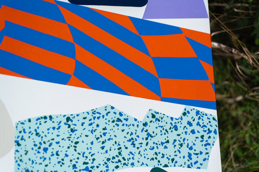 Painting by Joe Geis titled "I Guess I’ll See You In Social Studies" - 3.