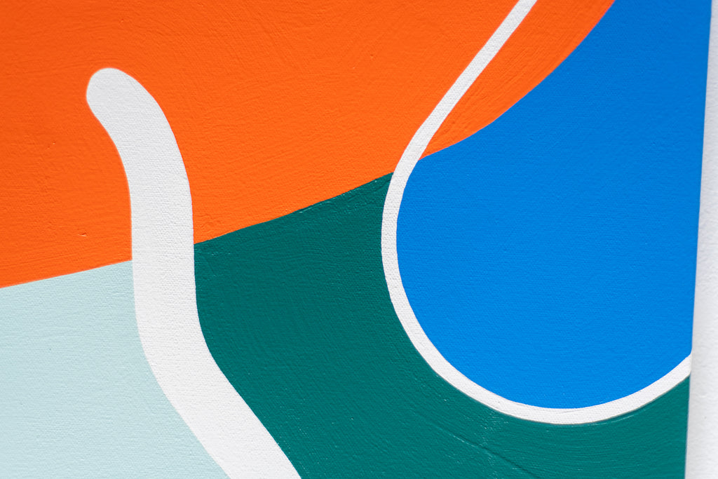 Painting by Joe Geis titled "Oh, Probably Just About Anywhere" - 4.