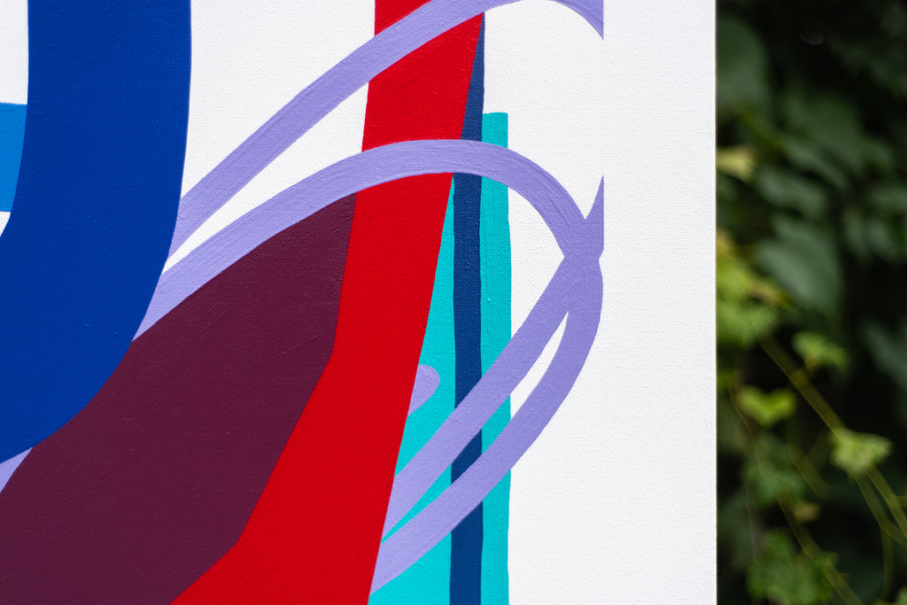 Painting by Joe Geis titled "What Can I Tell You, I’m Wiped" - 4.