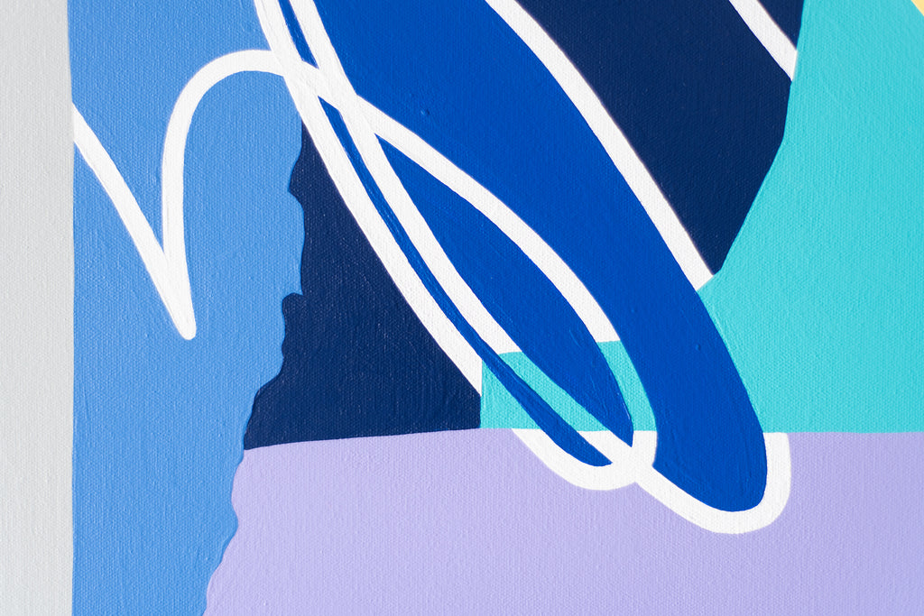 Painting by Joe Geis titled "What Can I Tell You, I’m Wiped" - 6.