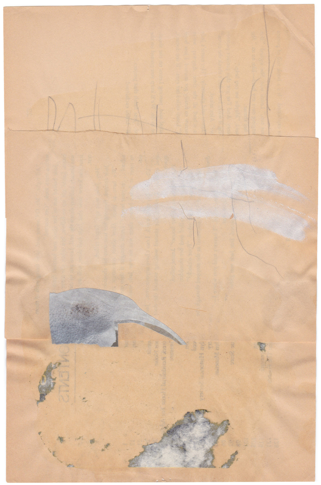 Mixed Media by Jordan Sullivan titled "Landscape Collage 100" - 2.