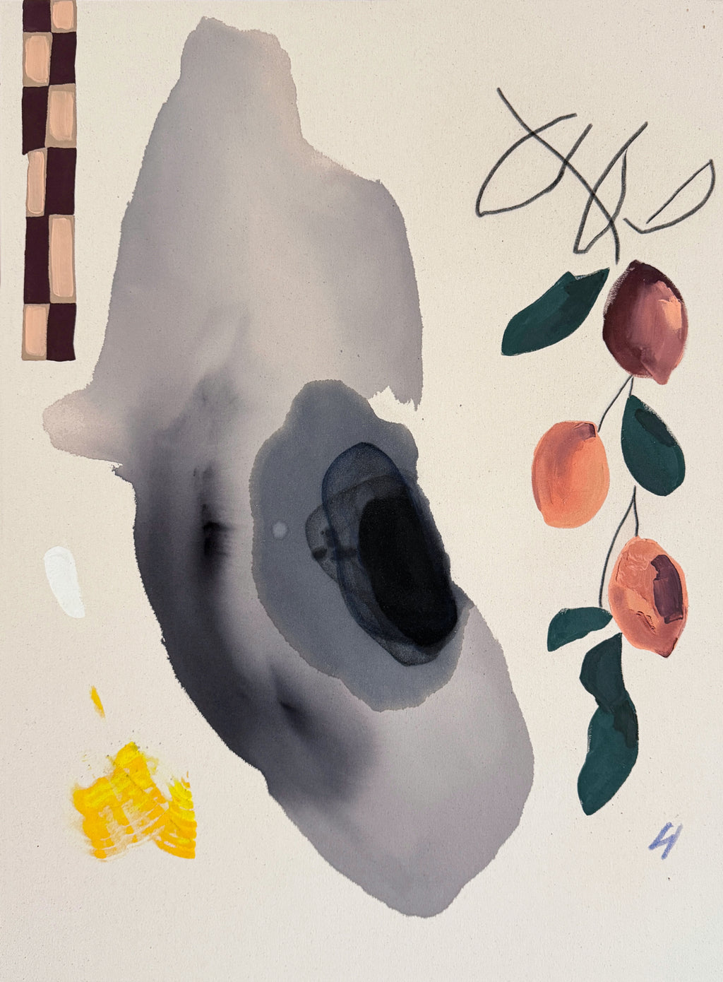 Painting by Karina Bania titled "The Age of Trees" - 2.