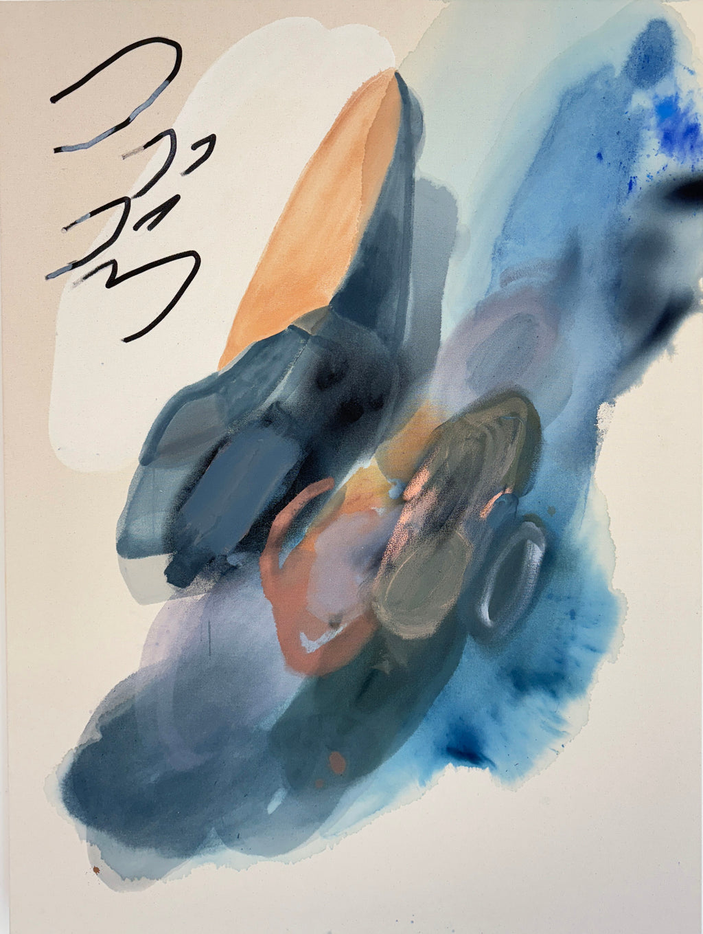 Painting by Karina Bania titled "The Color of Air" - 2.