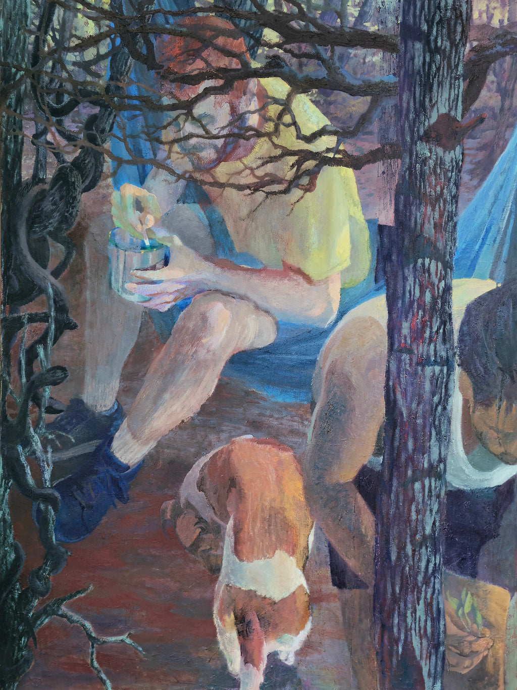 Painting by Kat Spears titled "Forage Play" - 2.