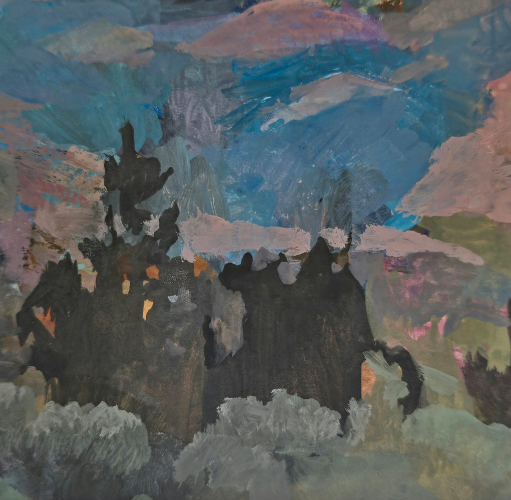 Painting by Kat Spears titled "sandia" - 3.