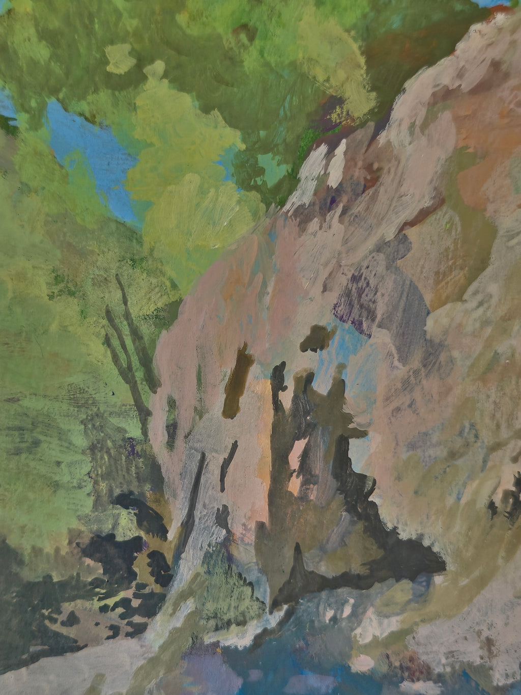 Painting by Kat Spears titled "sandstone" - 3.