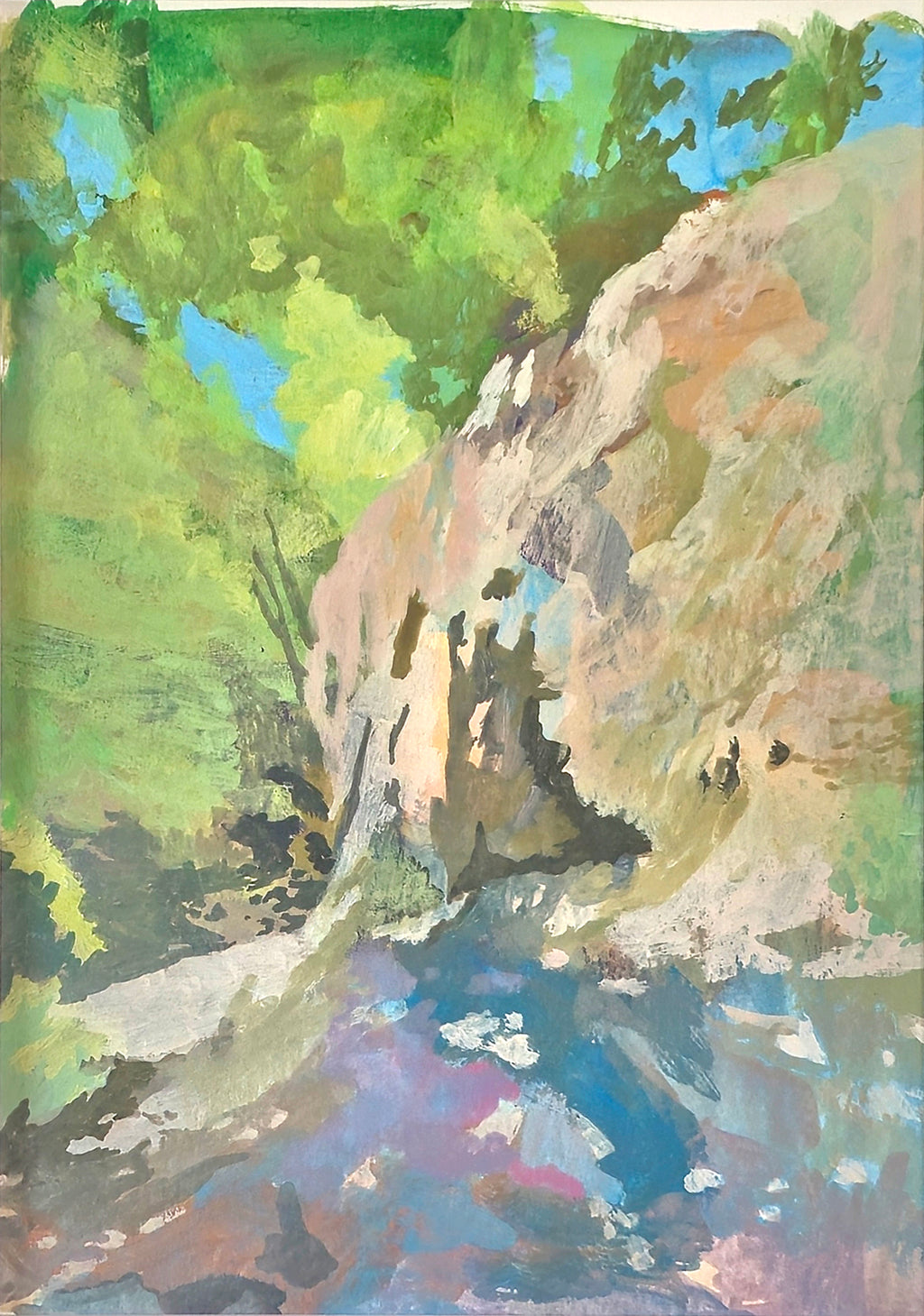 Painting by Kat Spears titled "sandstone" - 2.