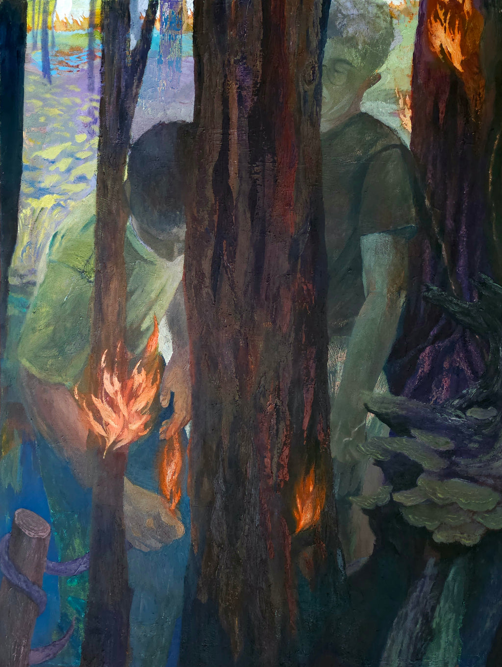 Painting by Kat Spears titled "Unscene" - 2.