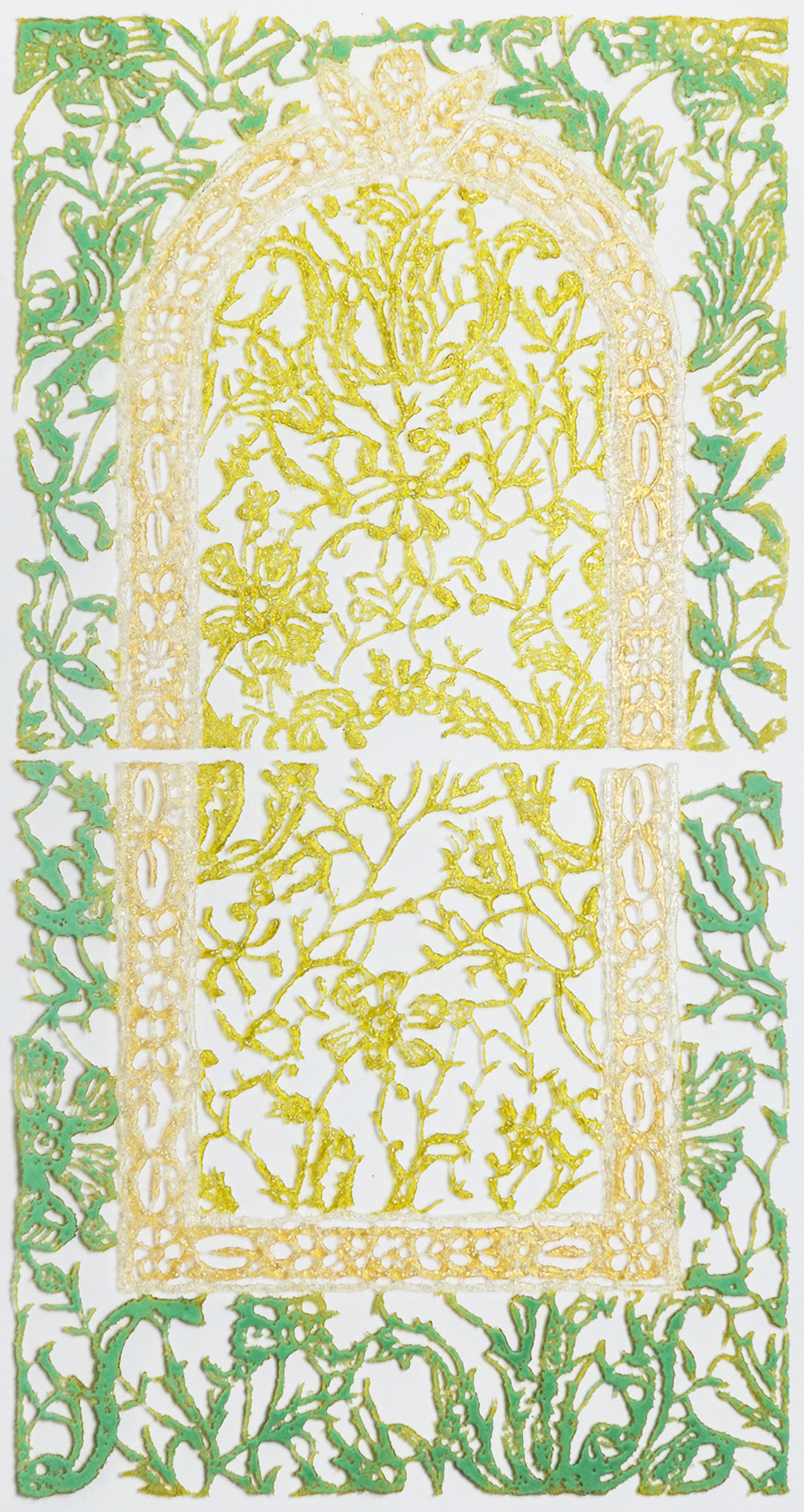 Installation by Kate Clements titled "Mirror Reflecting Wallpaper" - 3.