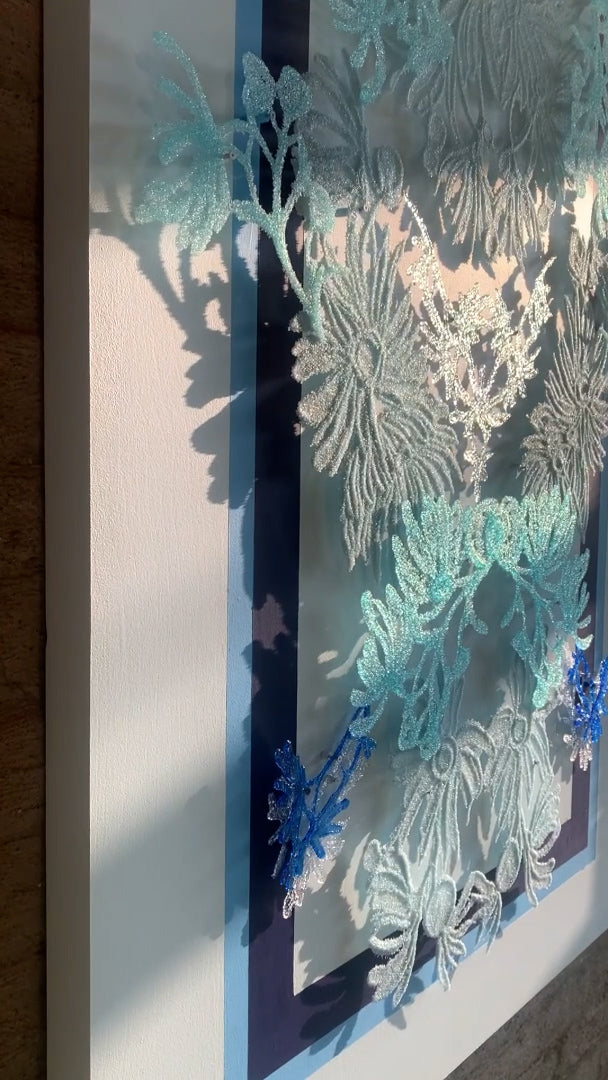 Mixed Media by Kate Clements titled "Powder Puff" - 8.