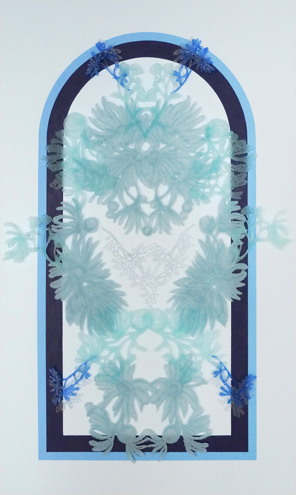 Mixed Media by Kate Clements titled "Powder Puff" - 2.