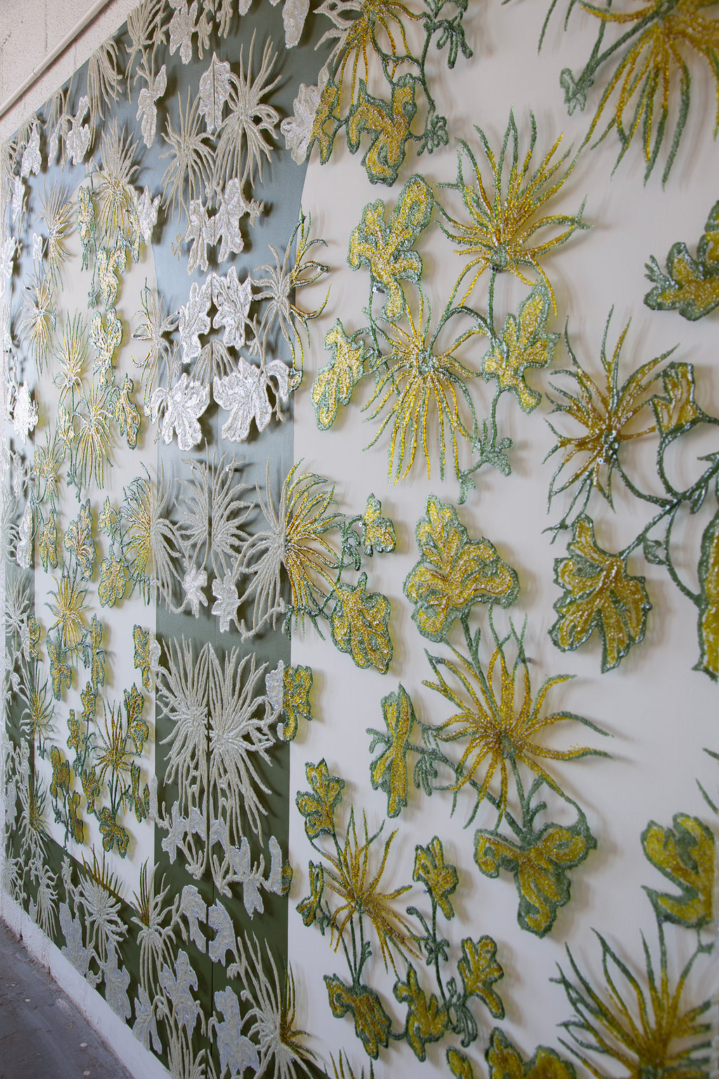 Painting by Kate Clements titled "Verdant" - 4.