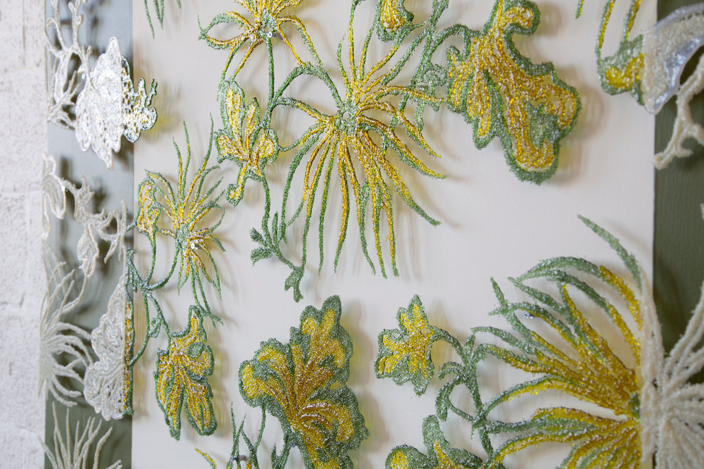 Painting by Kate Clements titled "Verdant" - 5.