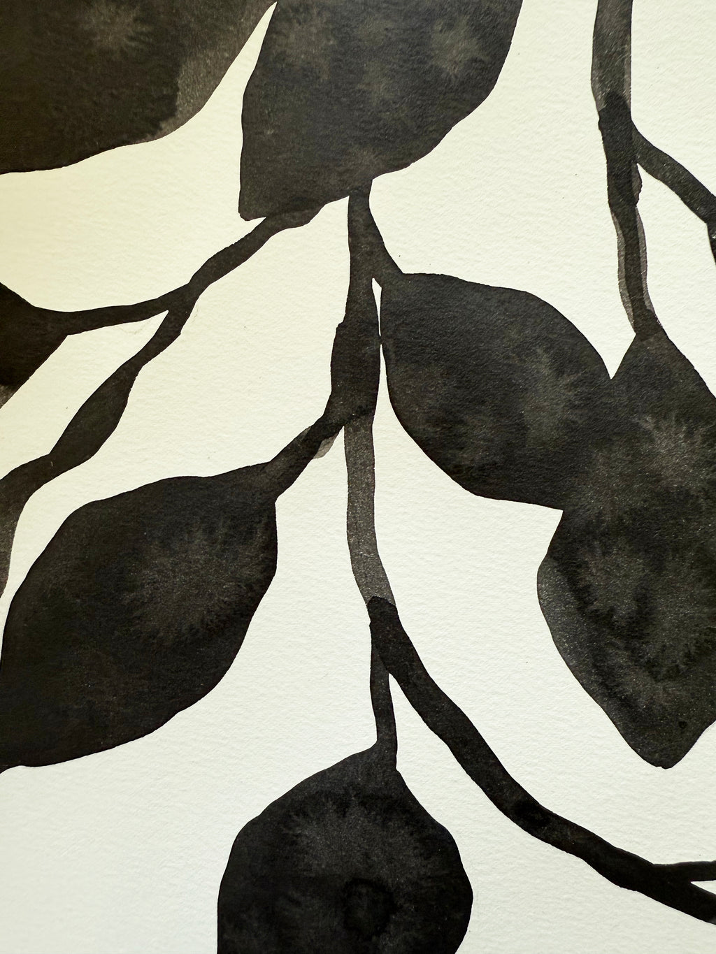Painting by Kate Roebuck titled "Black Vine" - 5.