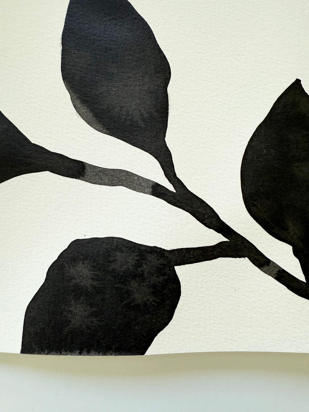 Painting by Kate Roebuck titled "Black Vine" - 6.