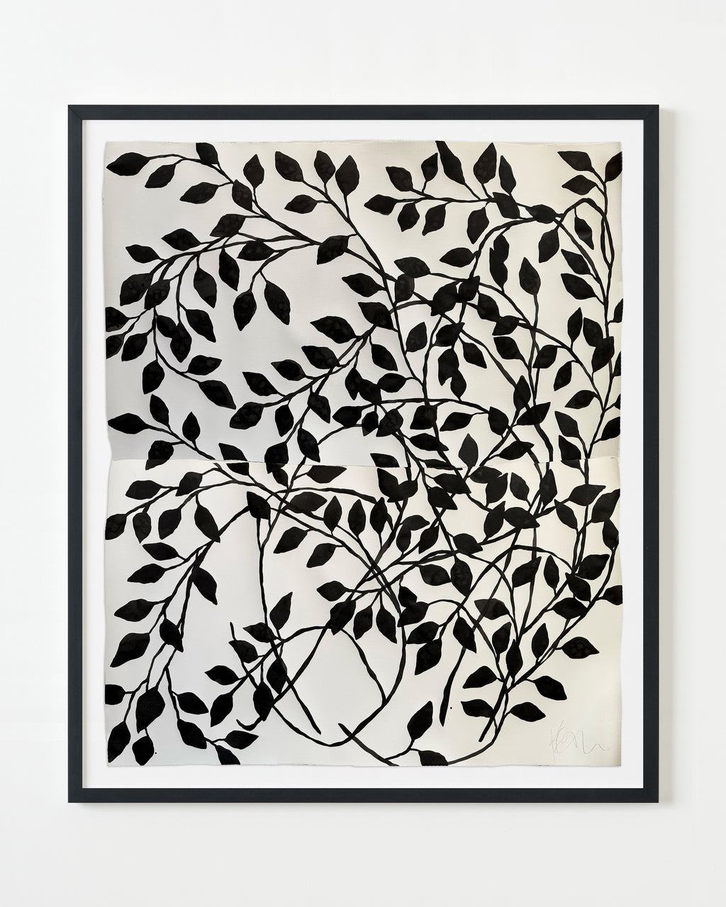 Painting by Kate Roebuck titled "Black Vine" - 3.