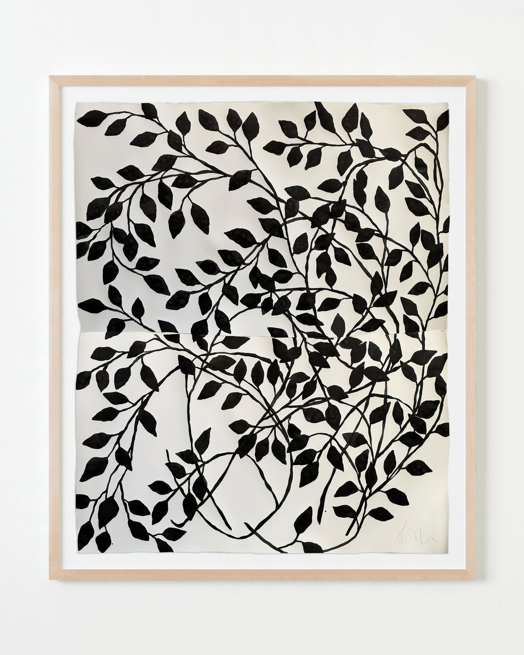 Painting by Kate Roebuck titled "Black Vine" - 4.