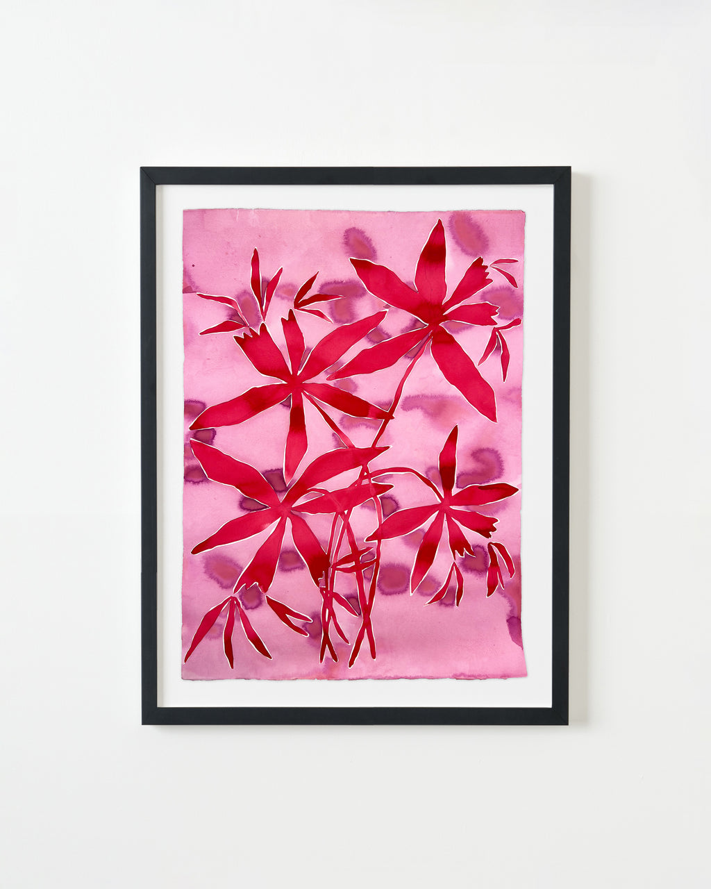 Painting by Kate Roebuck titled "Firecracker Plant" - 3.