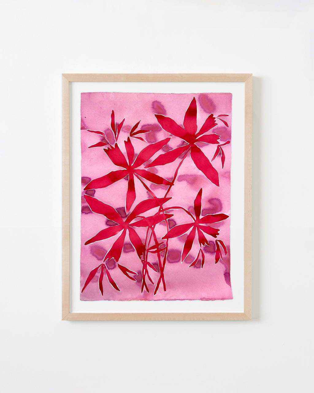 Painting by Kate Roebuck titled "Firecracker Plant" - 4.