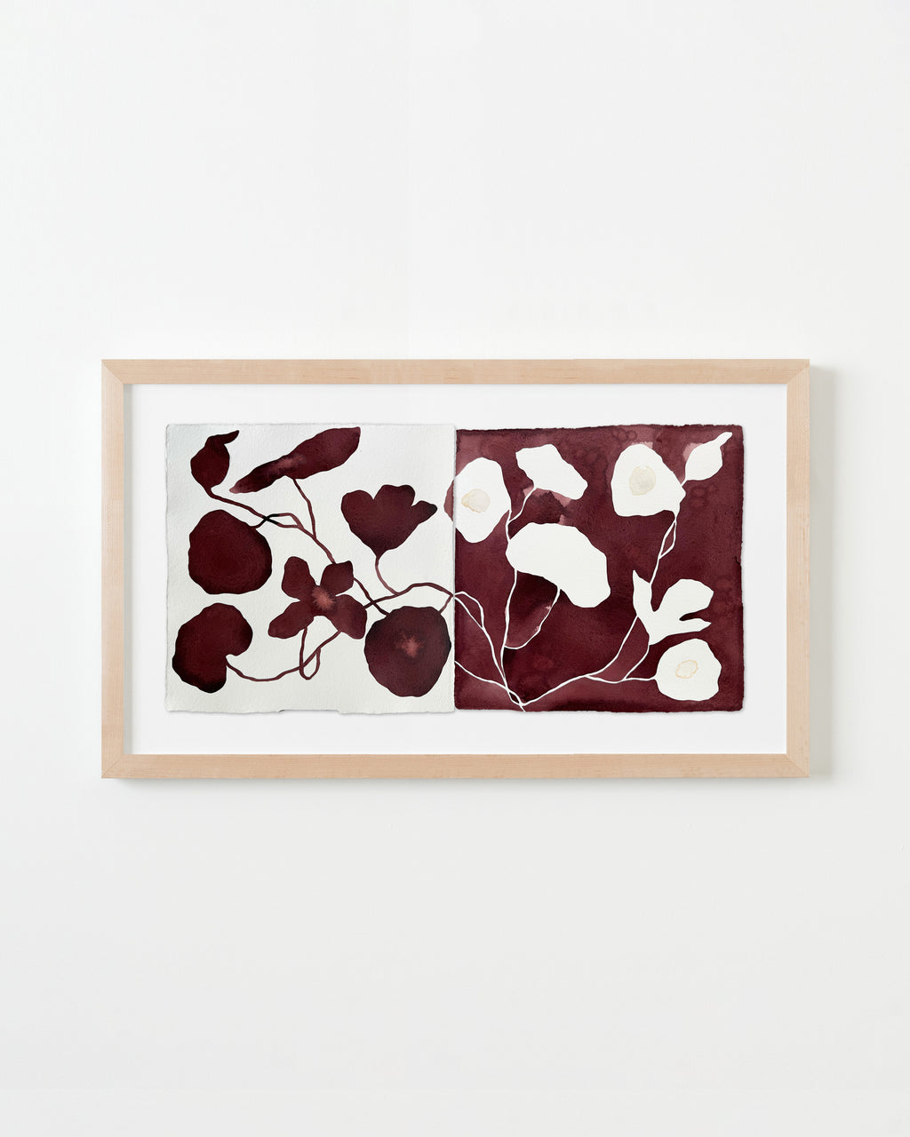 Painting by Kate Roebuck titled "Floral Split" - 4.