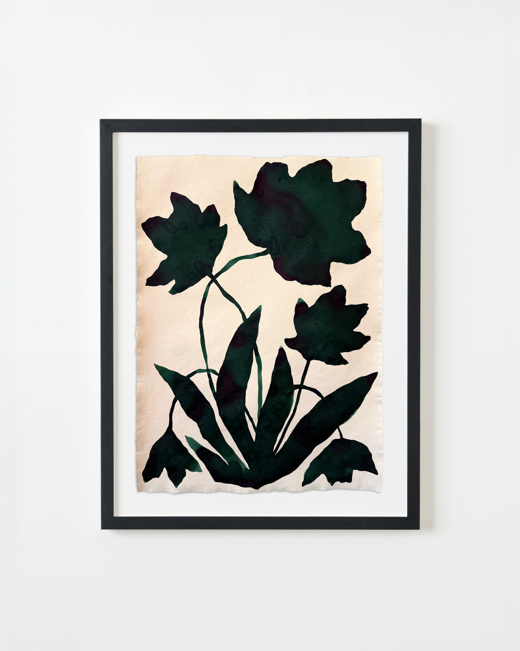 Painting by Kate Roebuck titled "Floral Three Tone" - 4.