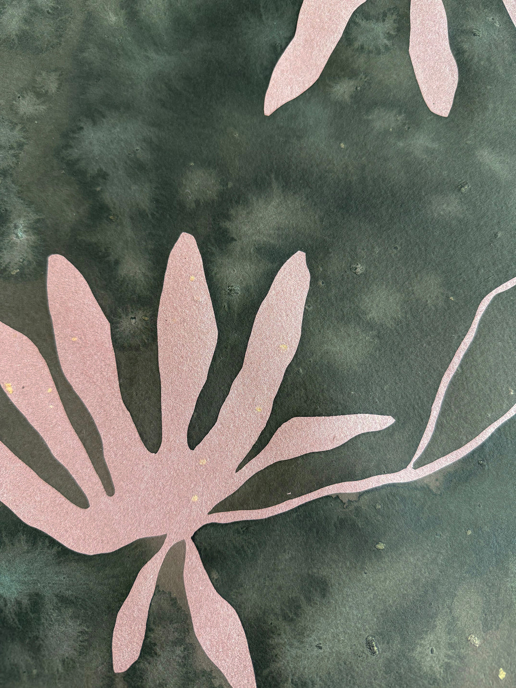 Painting by Kate Roebuck titled "Honeysuckle Vine" - 5.