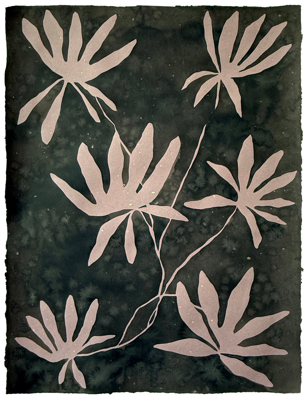 Painting by Kate Roebuck titled "Honeysuckle Vine" - 2.