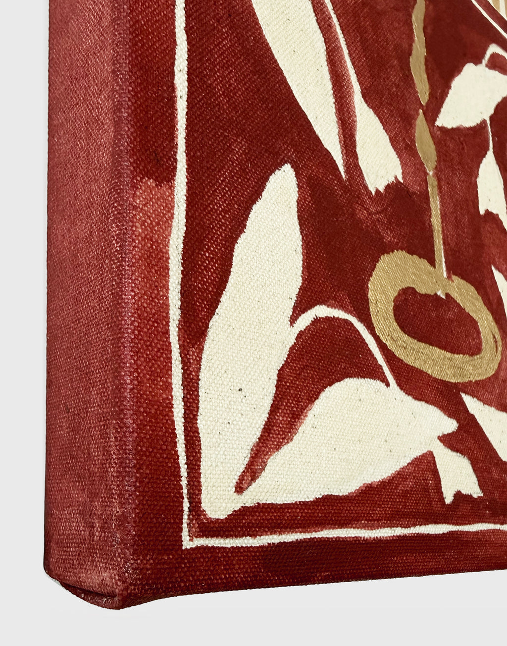 Painting by Kate Roebuck titled "Matchbook One" - 4.