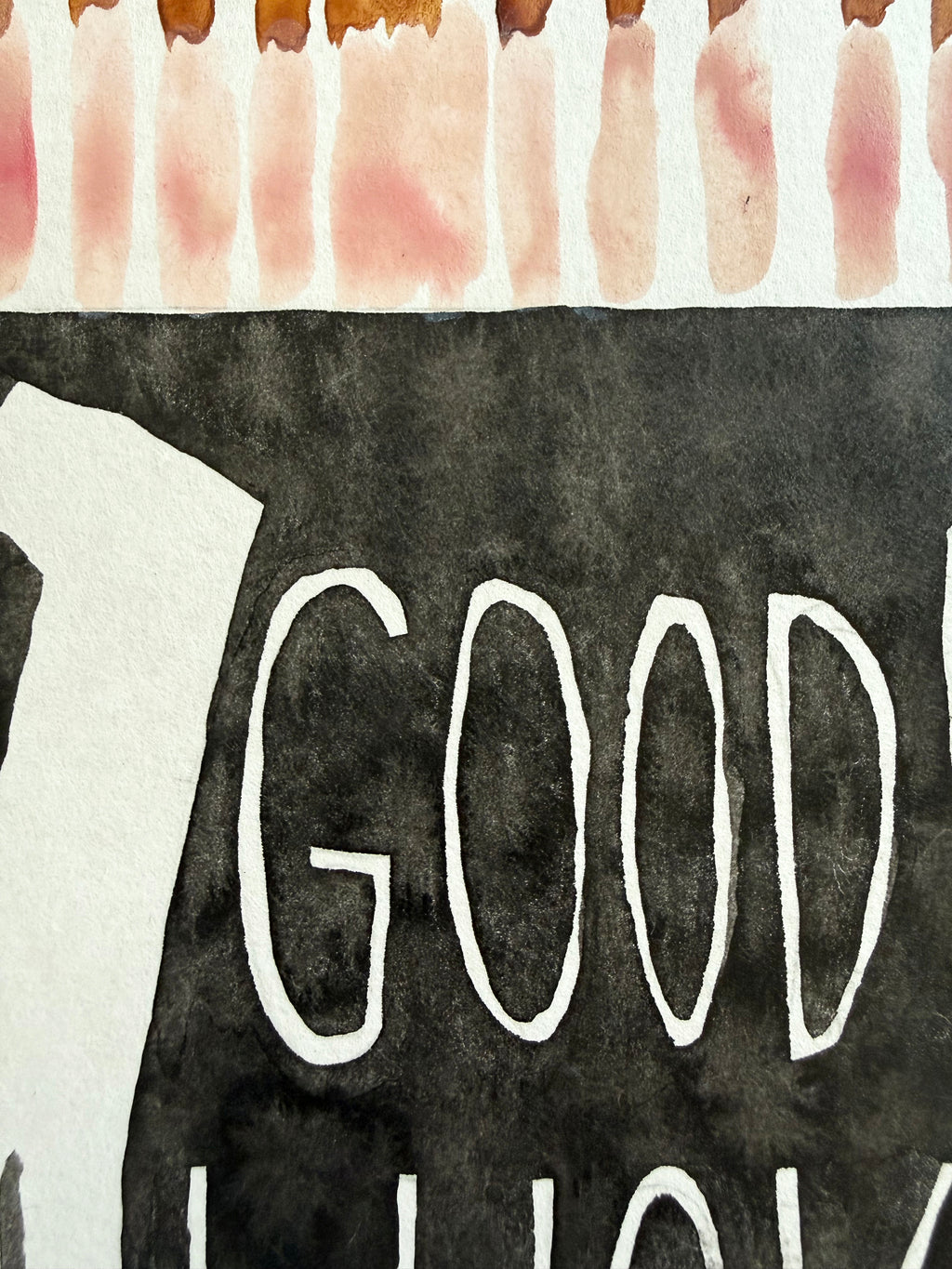 Painting by Kate Roebuck titled "Matchbook Two" - 3.