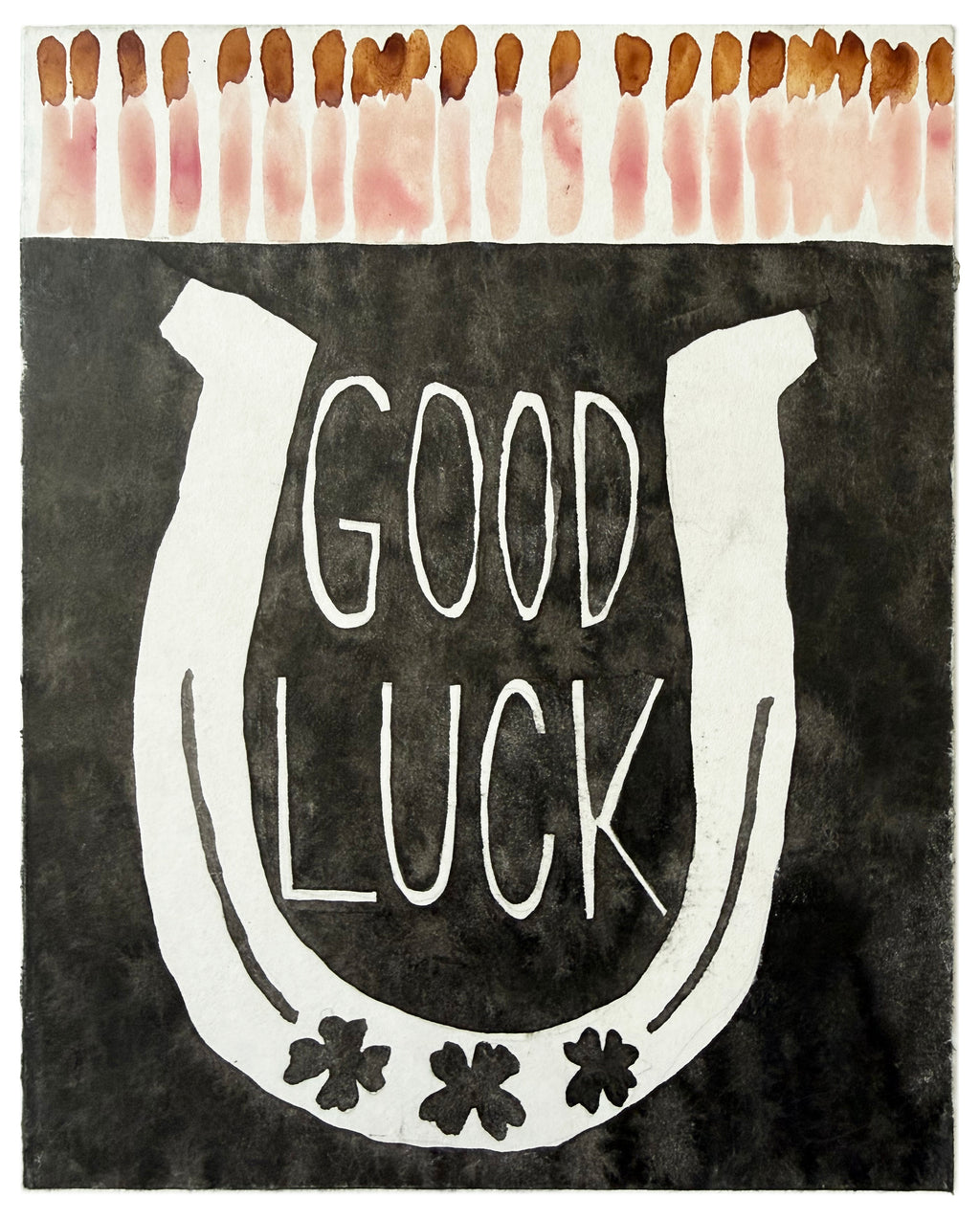 Painting by Kate Roebuck titled "Matchbook Two" - 2.