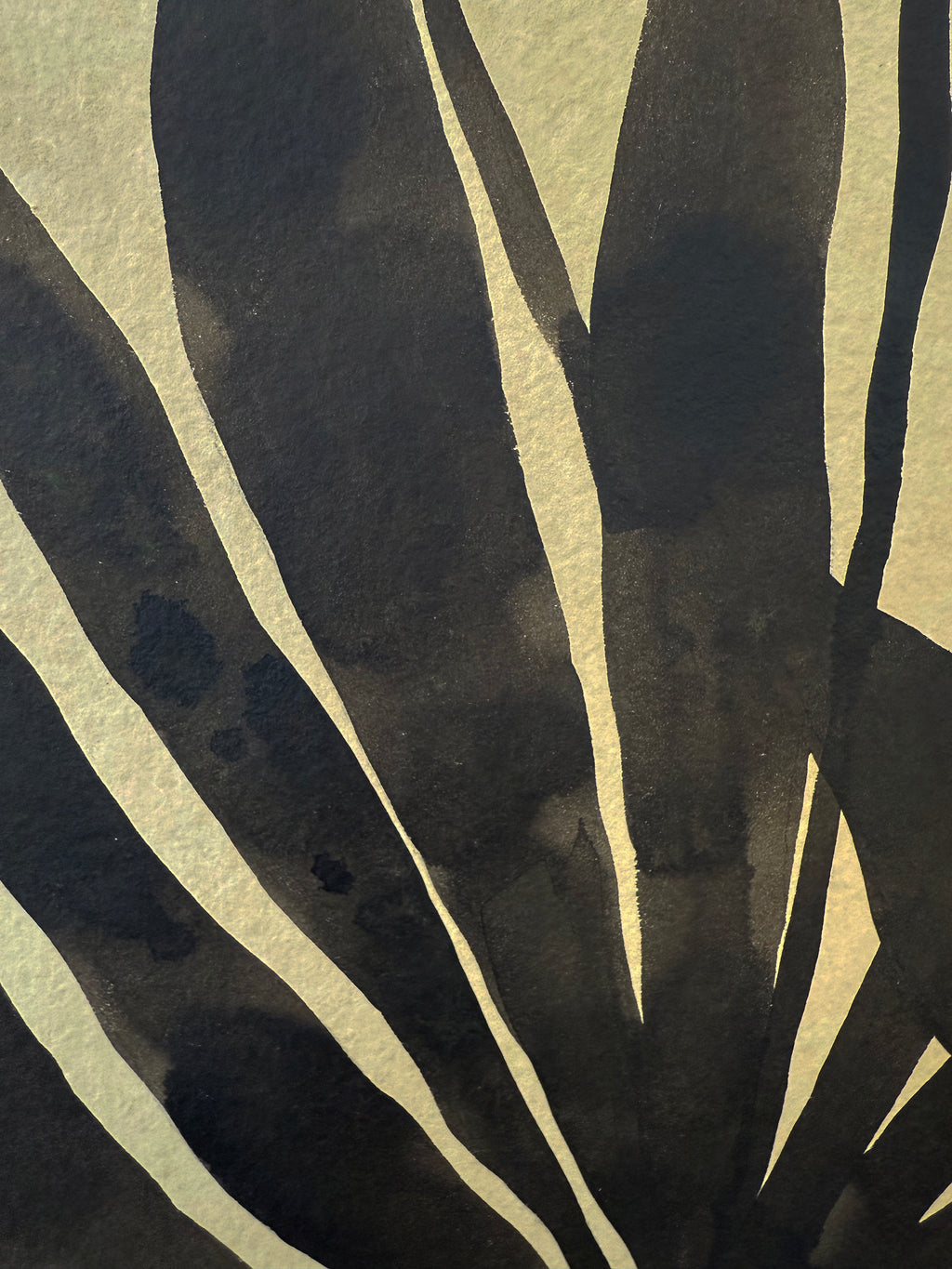 Painting by Kate Roebuck titled "Neutral Plant" - 6.