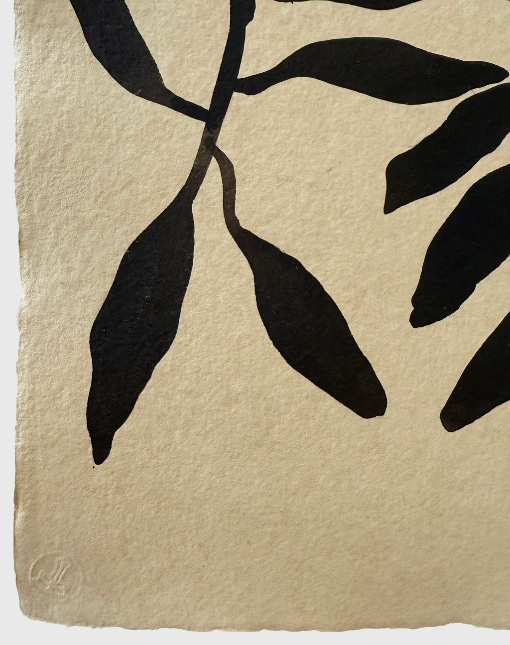 Painting by Kate Roebuck titled "Neutral Plant" - 5.