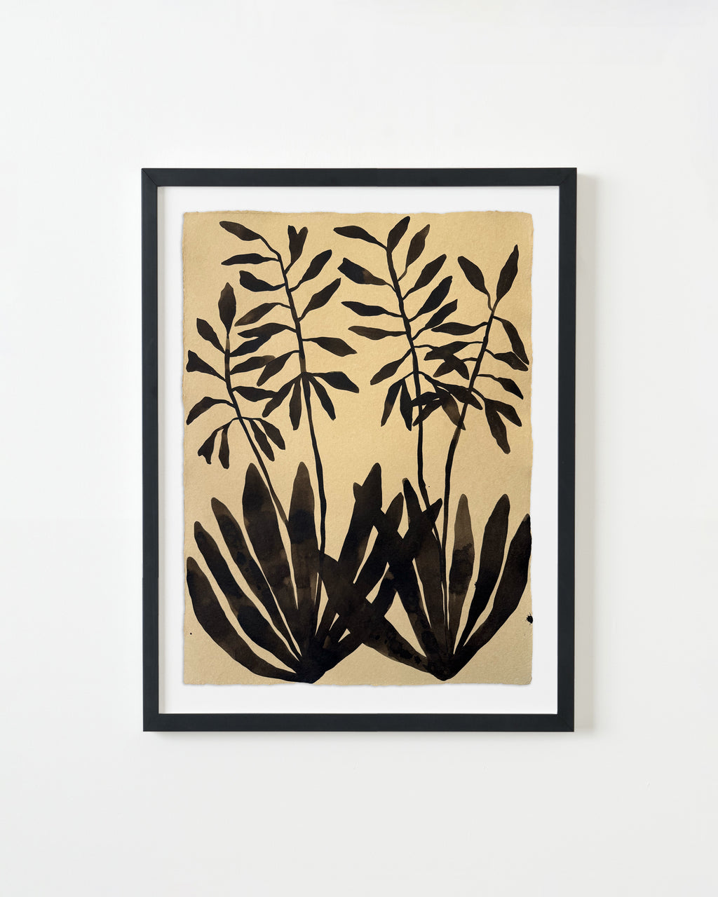 Painting by Kate Roebuck titled "Neutral Plant" - 3.