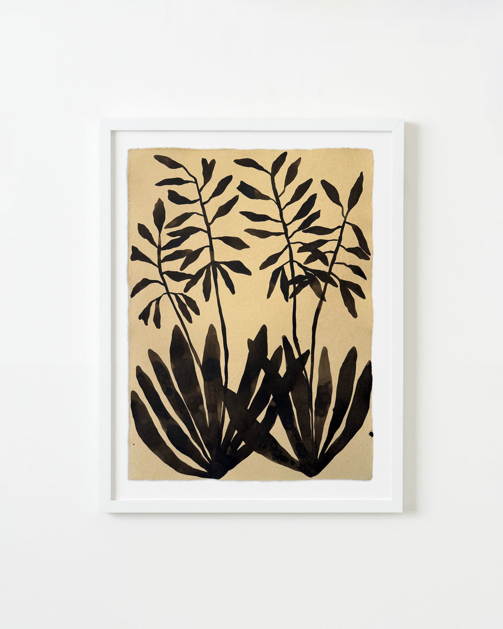 Painting by Kate Roebuck titled "Neutral Plant" - 4.