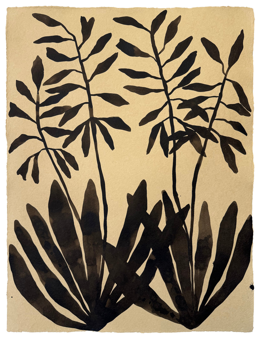Painting by Kate Roebuck titled "Neutral Plant" - 2.