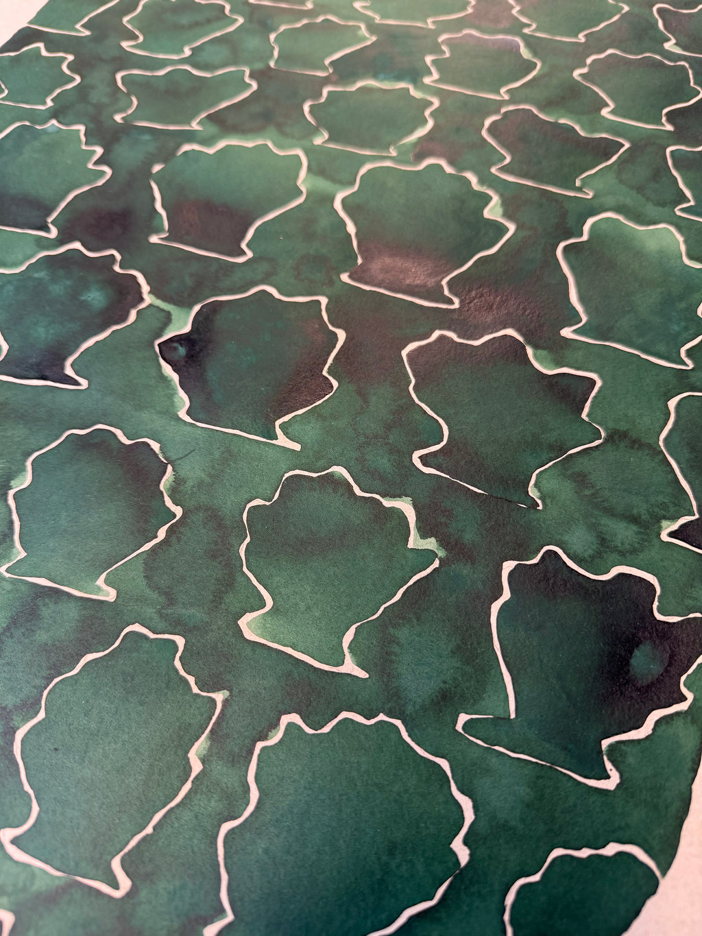 Painting by Kate Roebuck titled "Shell Jar" - 5.