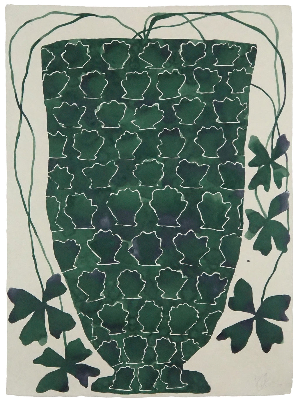Painting by Kate Roebuck titled "Shell Jar" - 2.