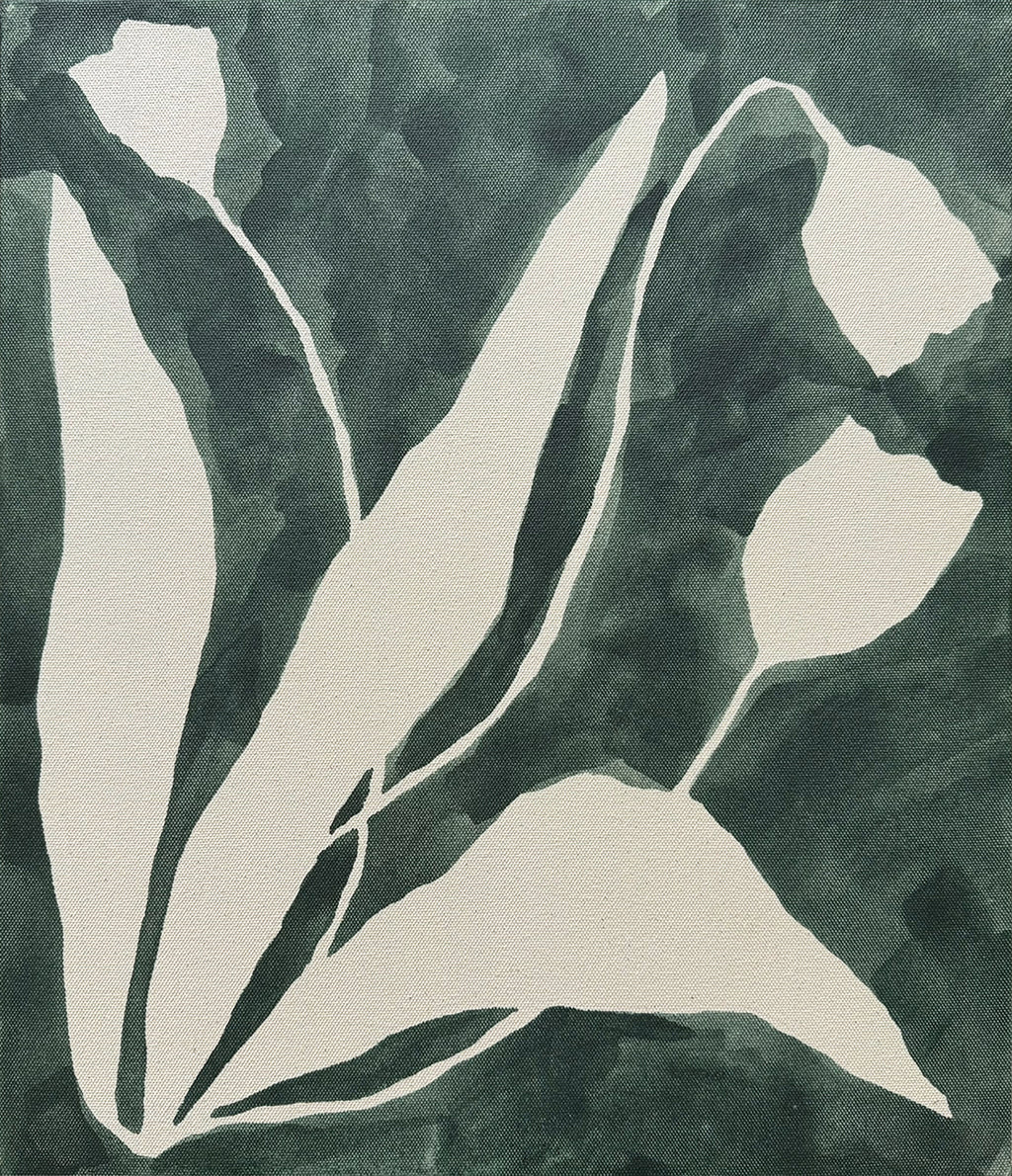 Painting by Kate Roebuck titled "Tulipiere Right" - 2.