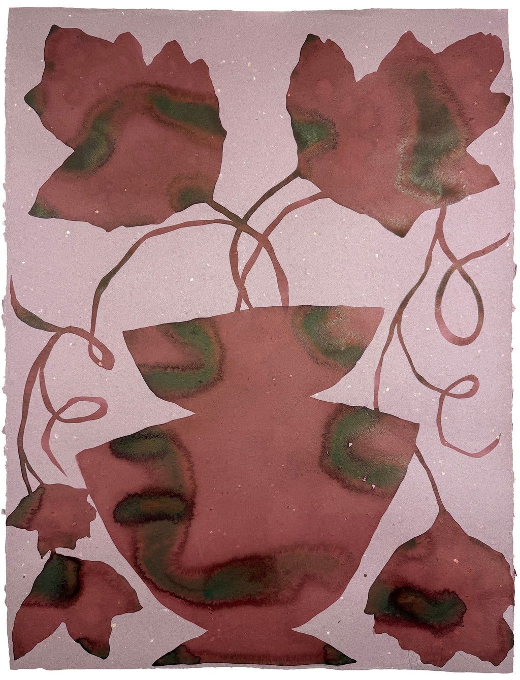 Painting by Kate Roebuck titled "Vine In Urn" - 2.
