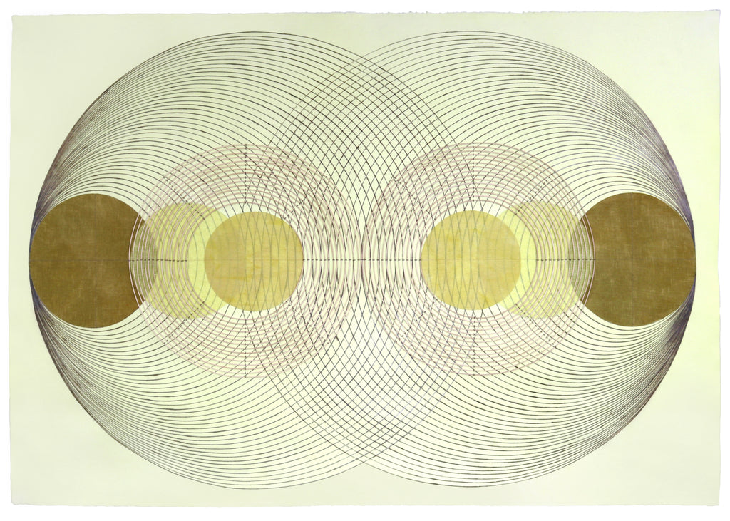 Mixed Media by Katrine Hildebrandt-Hussey titled "Oscillating Fields" - 2.