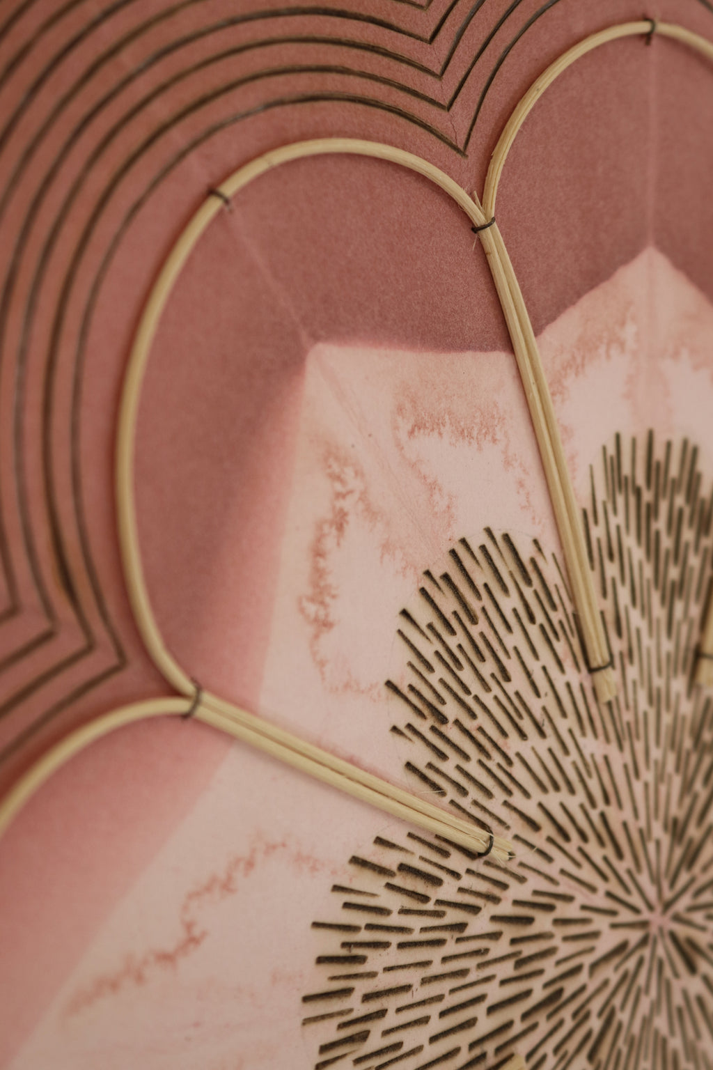 Mixed Media by Katrine Hildebrandt-Hussey titled "Recessing Petals" - 5.