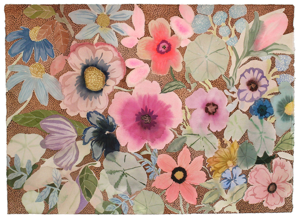 Painting by Kayla Plosz Antiel titled "Florilegia 45" - 2.