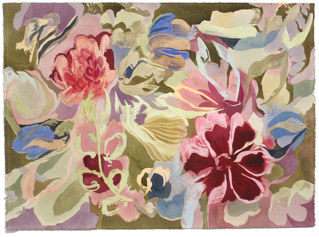 Painting by Kayla Plosz Antiel titled "Florilegia XLIX" - 2.