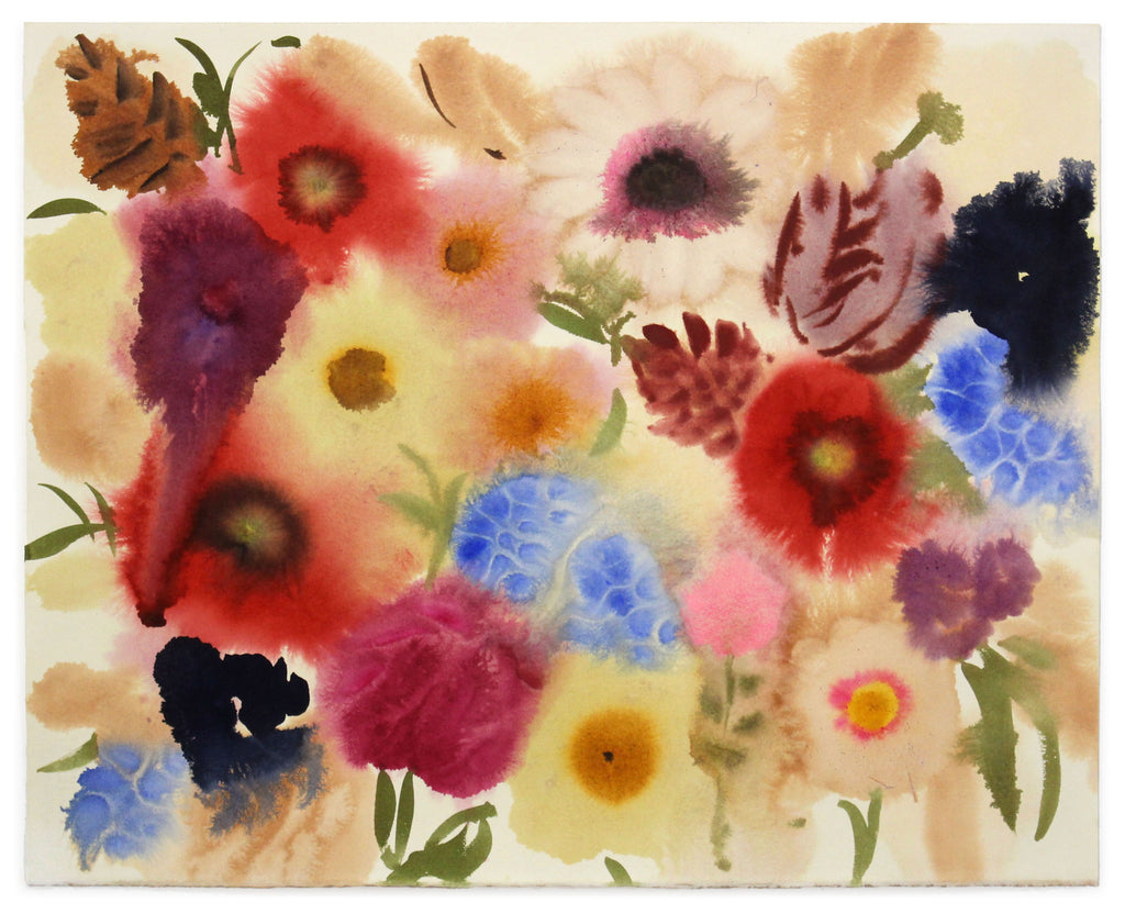 Painting by Kayla Plosz Antiel titled "Flowerfield 1" - 2.
